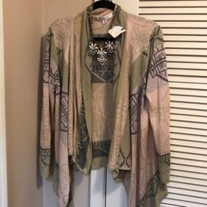 Cascading cardigan